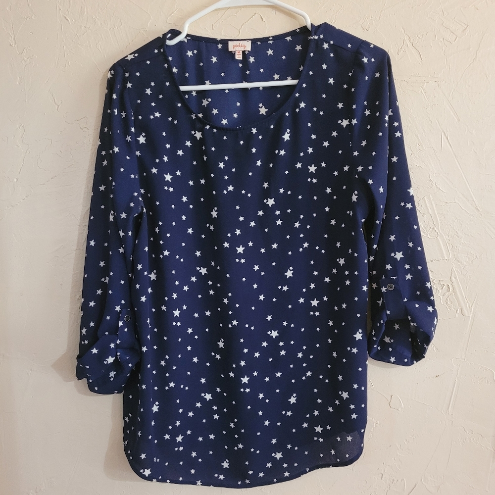Star print blouse